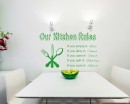 Kitchen Rules - Dining Room Decor - Kitchen Decor - Gift for Mom or gift for grandma 